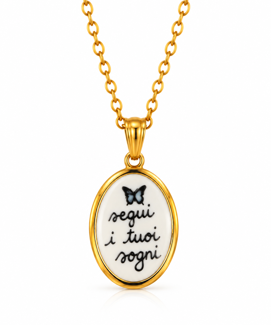 Collana in acciaio “Segui i tuoi sogni"