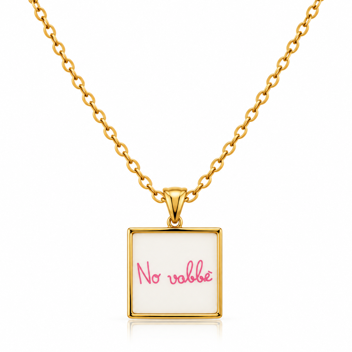 Collana in acciaio “No vabbe"