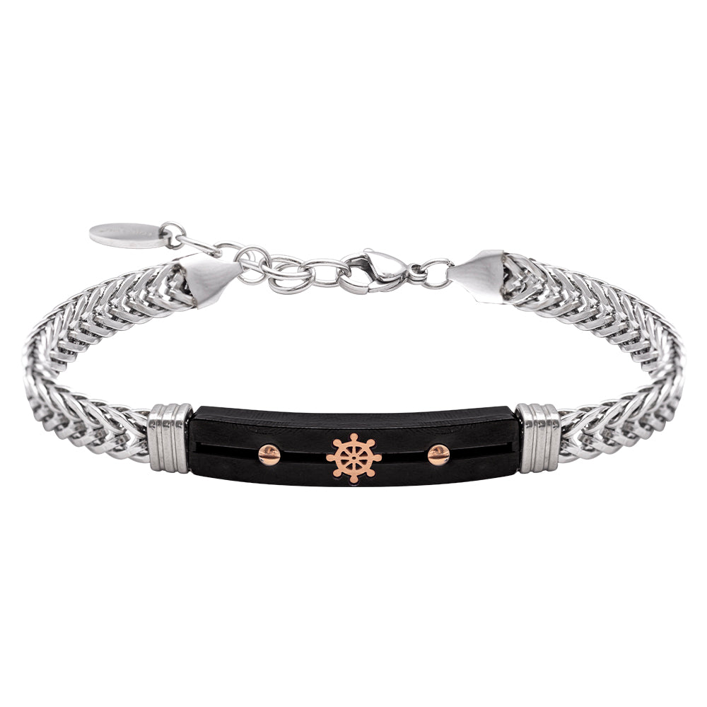 Bracciale in acciaio Timone