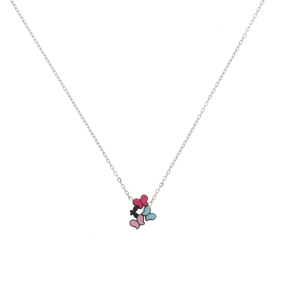Collana in acciaio Farfalle