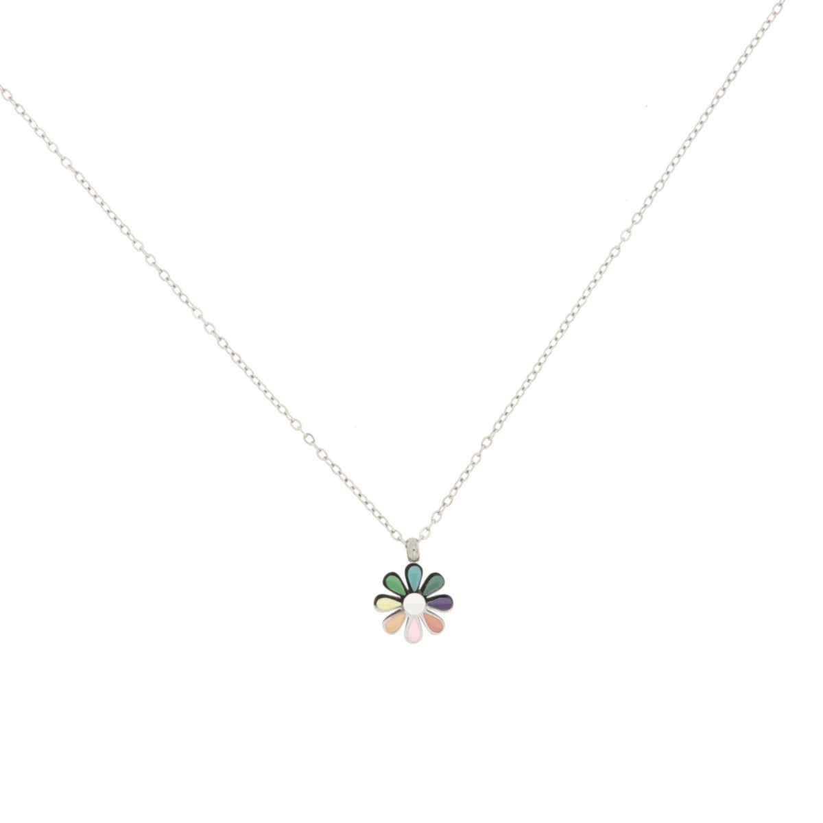Collana in acciaio Fiorellino
