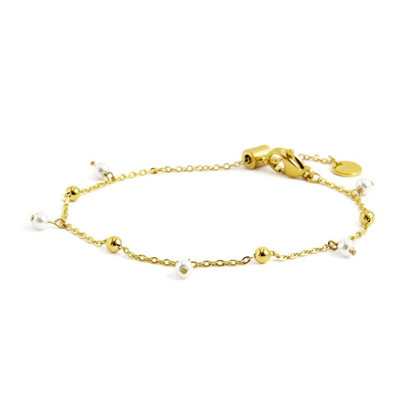 Bracciale con sfere e perle