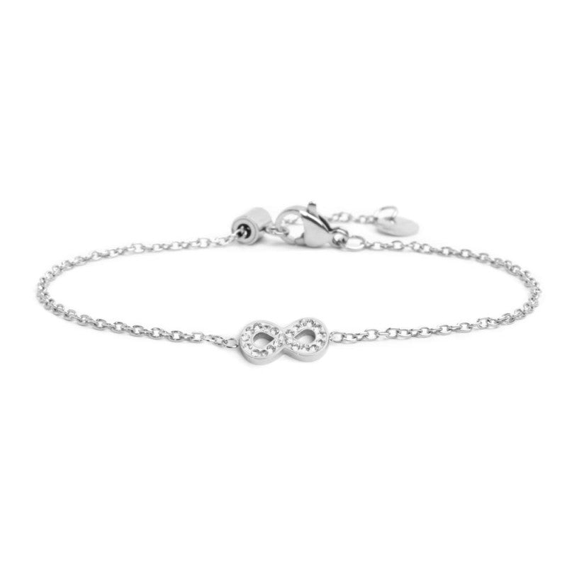 Bracciale infinito con cristalli