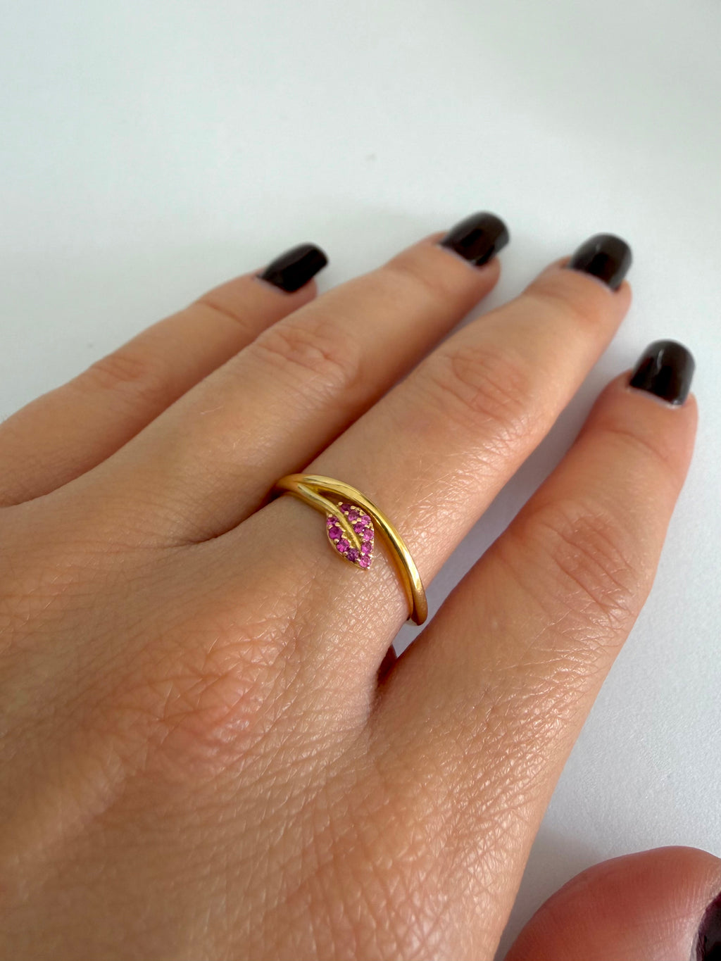 Anello Foglia in Oro 18kt
