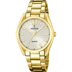OROLOGIO FESTINA IN ACCIAIO CLASSICO F20557/2 BIANCO CON CINTURINO IN ACCIAIO, DONNA