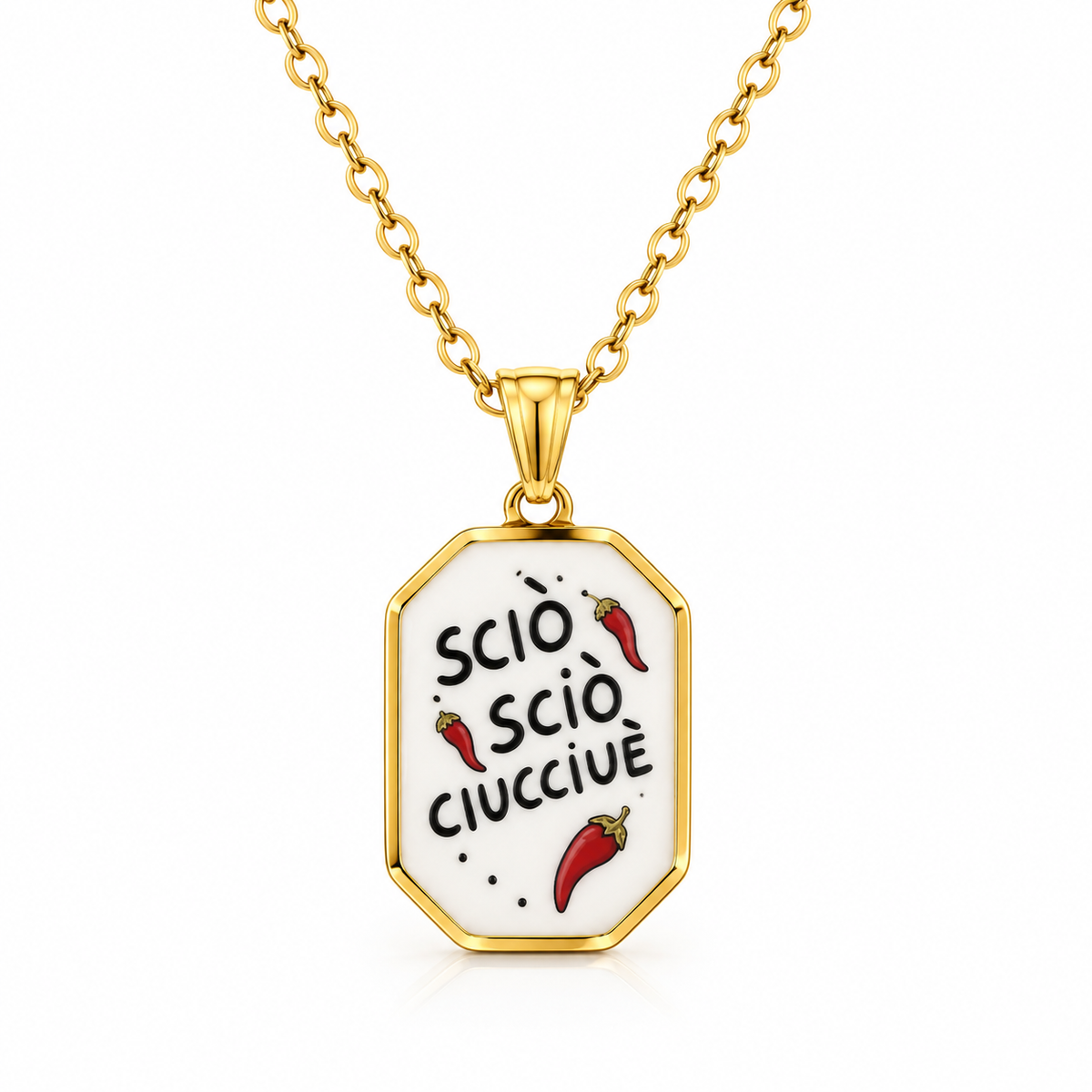 Collana in acciaio “Sciò sciò ciuccuè"