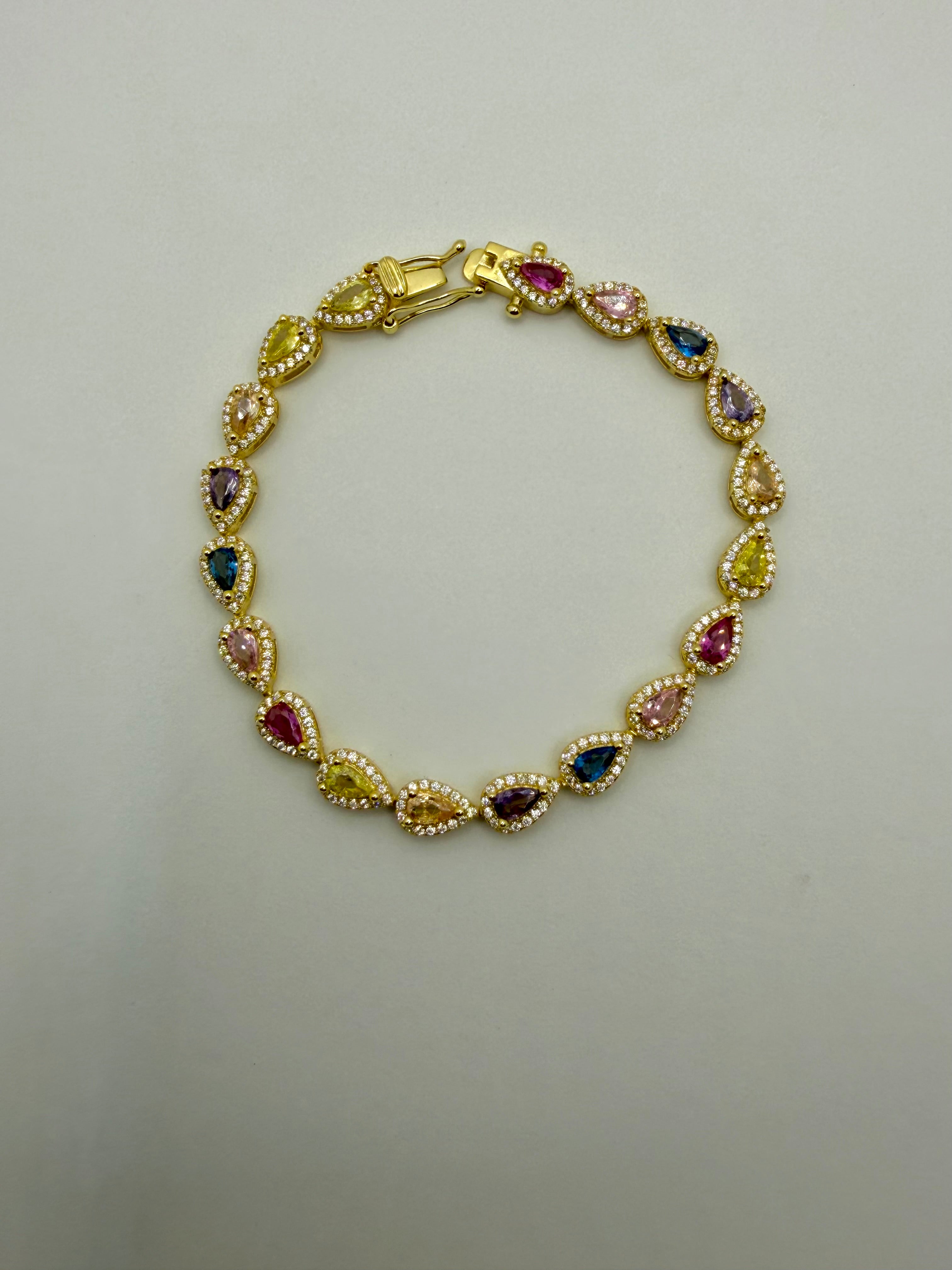 Bracciale in Argento925 con zirconi