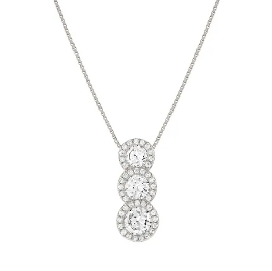 Collana Seidivina con 3 Zirconi