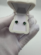Box Orecchini Argento925 Cuori verde