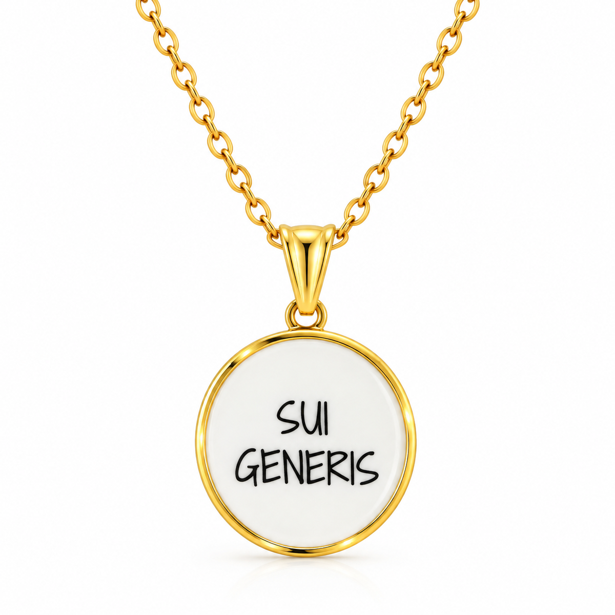 Collana in acciaio con frasi