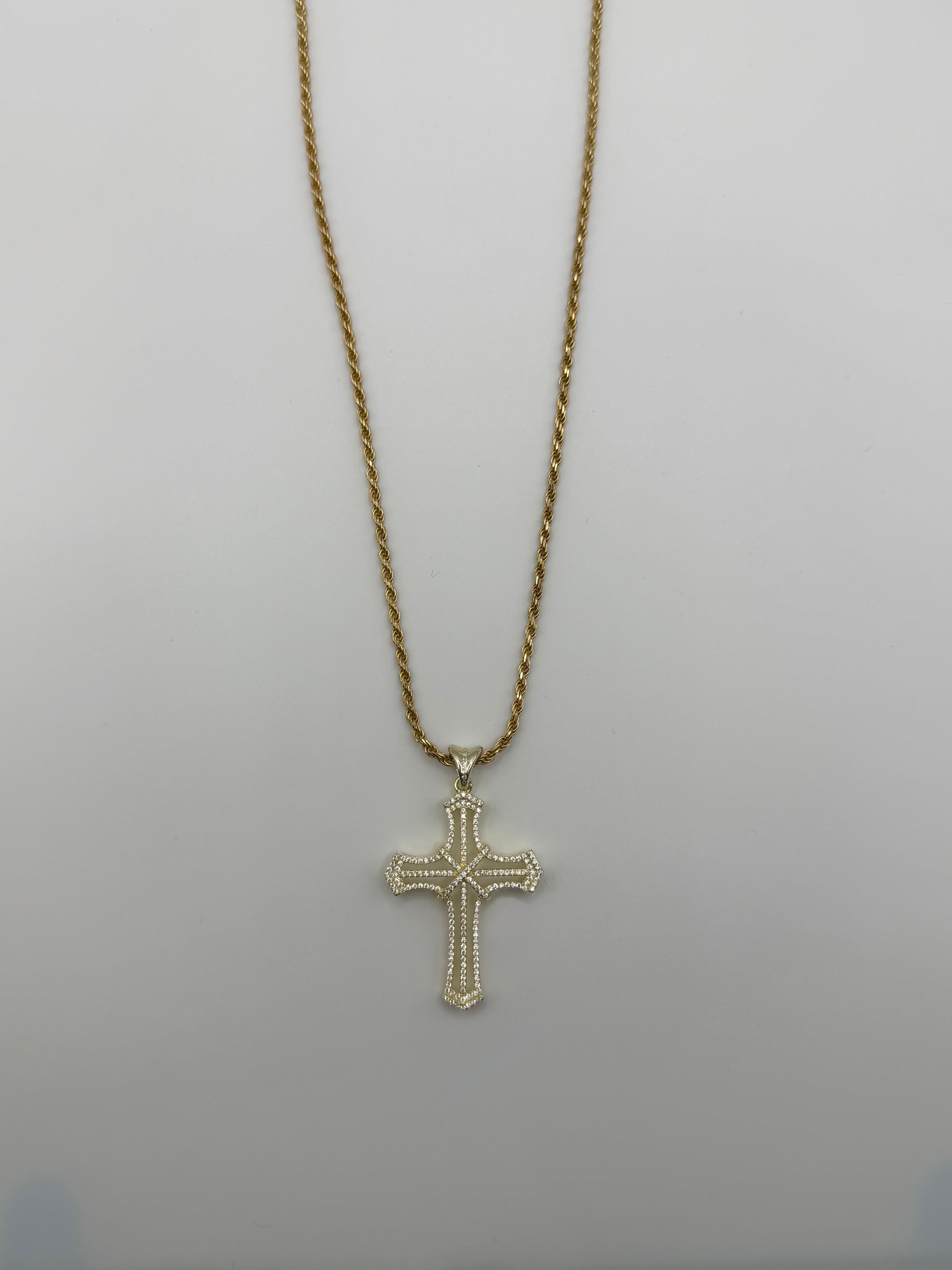 Collana in Argento925 pendente Croce