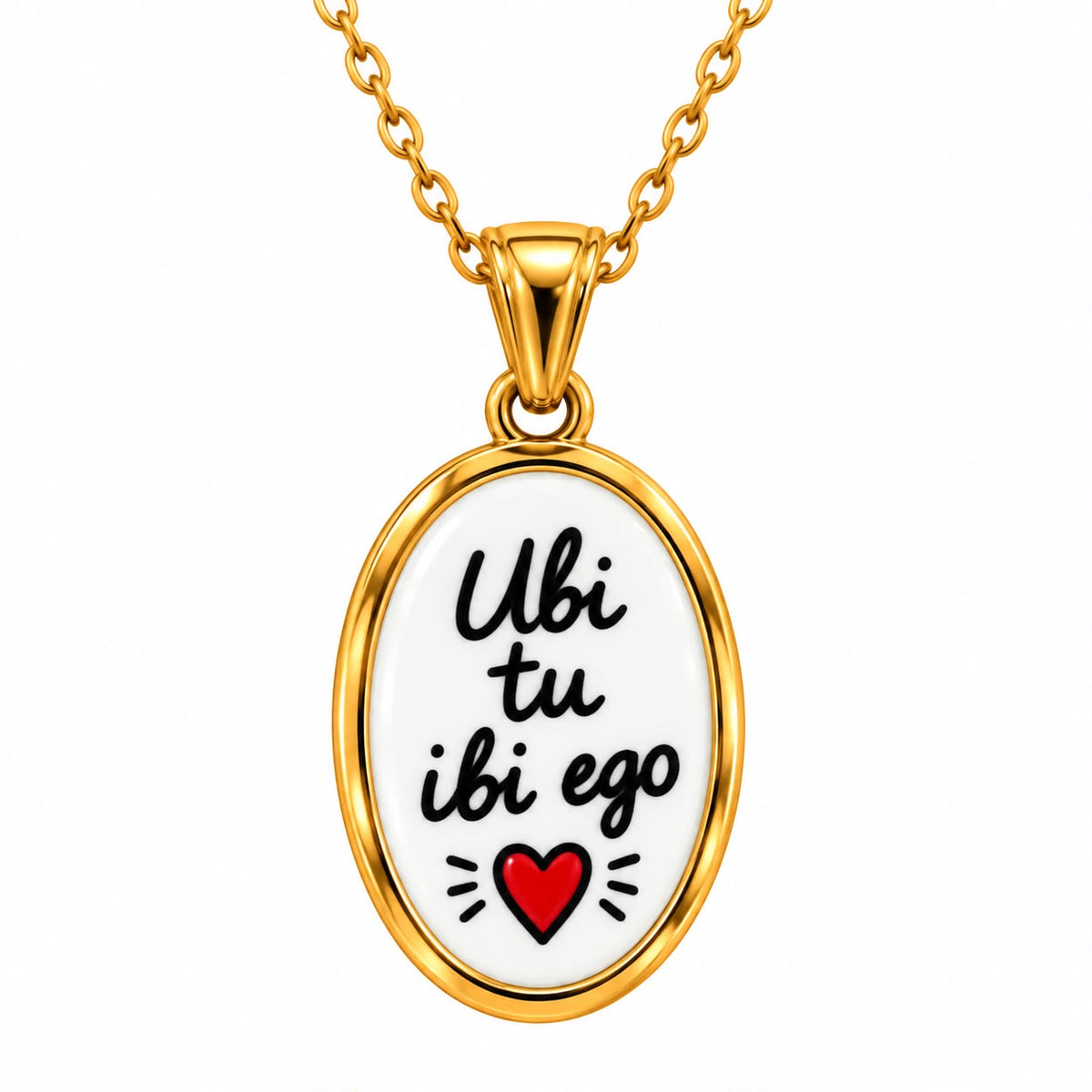 Collana in acciaio con frasi