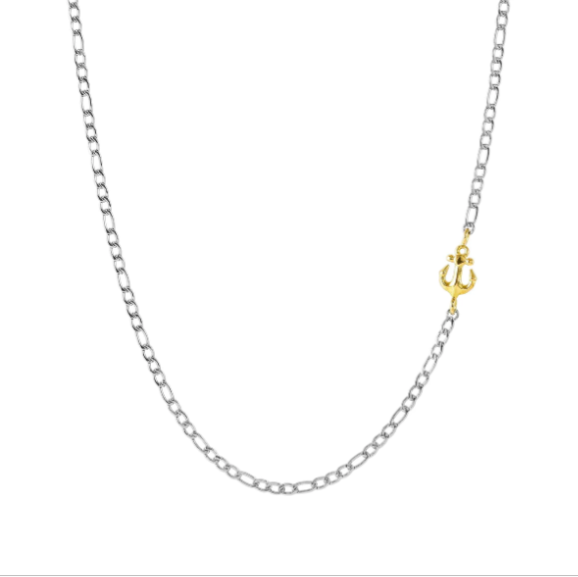 Collana Uomo Refined con Ancora in oro 18kt