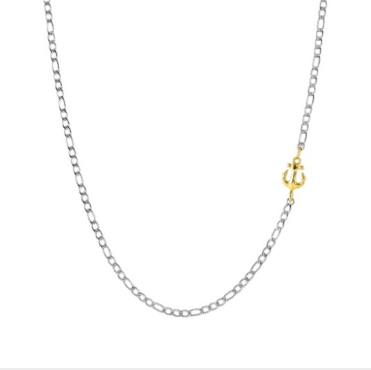 Collana Uomo Refined con Ancora in oro 18kt