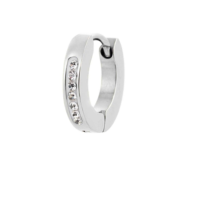 Marlù - Orecchino a cerchio 11mm con cristalli