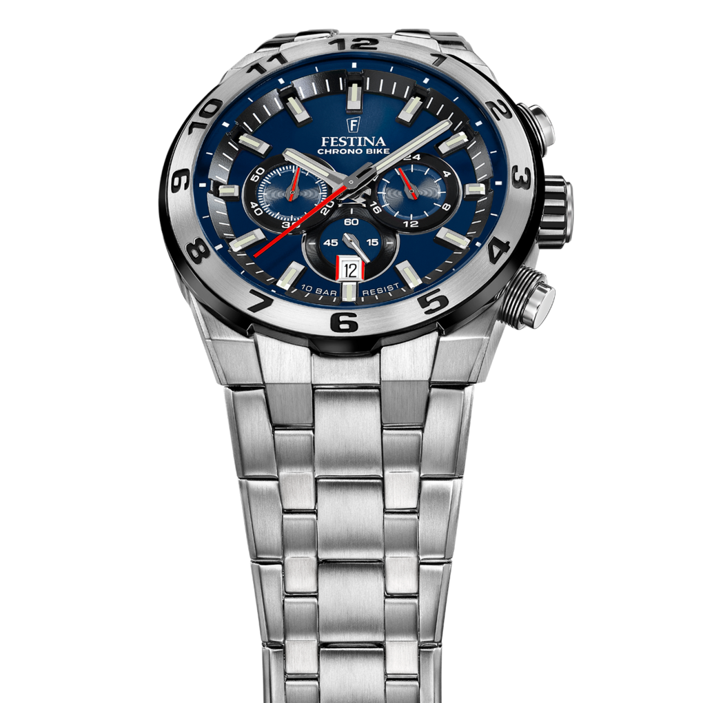 OROLOGIO DA UOMO FESTINA CHRONO BIKE BLU CON CINTURINO IN ACCIAIO F20670/1