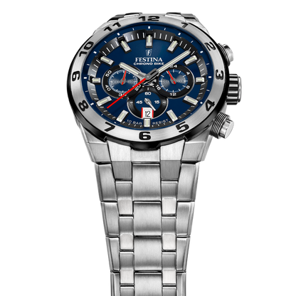OROLOGIO DA UOMO FESTINA CHRONO BIKE BLU CON CINTURINO IN ACCIAIO F20670/1