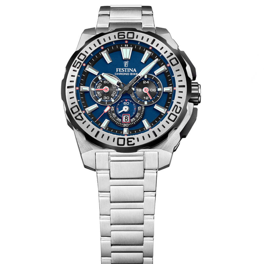 OROLOGIO DA UOMO FESTINA CHRONO BIKE F20724/2 BLU CINTURINO IN ACCIAIO