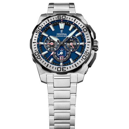 OROLOGIO DA UOMO FESTINA CHRONO BIKE F20724/2 BLU CINTURINO IN ACCIAIO