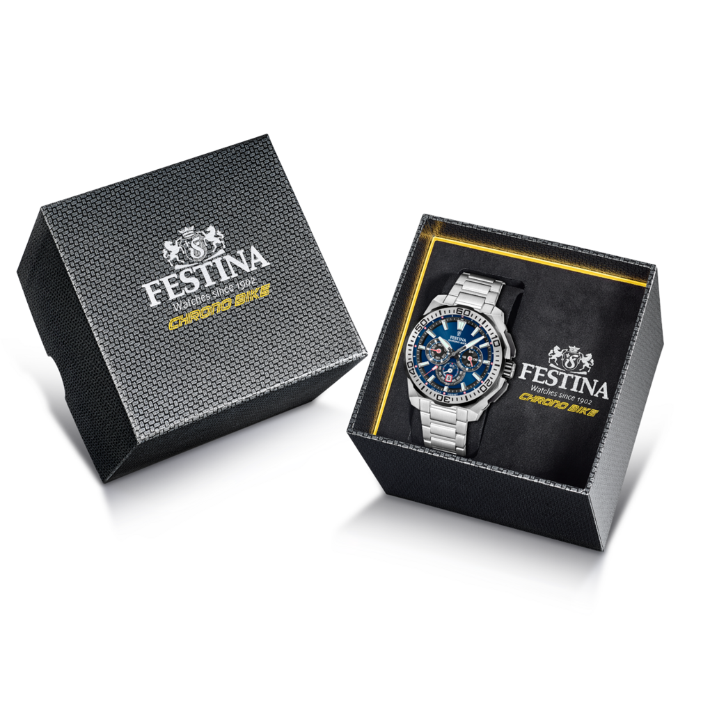 OROLOGIO DA UOMO FESTINA CHRONO BIKE F20724/2 BLU CINTURINO IN ACCIAIO