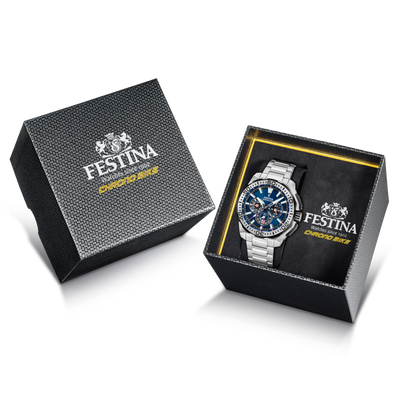 OROLOGIO DA UOMO FESTINA CHRONO BIKE F20724/2 BLU CINTURINO IN ACCIAIO