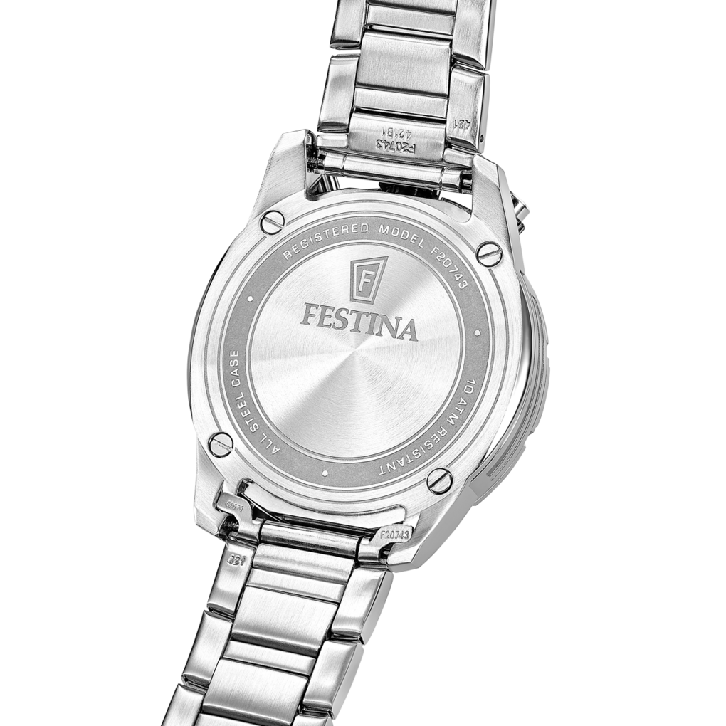 OROLOGIO DA UOMO FESTINA BULLHEAD NERO CON BRACCIALE IN ACCIAIO F20743/6