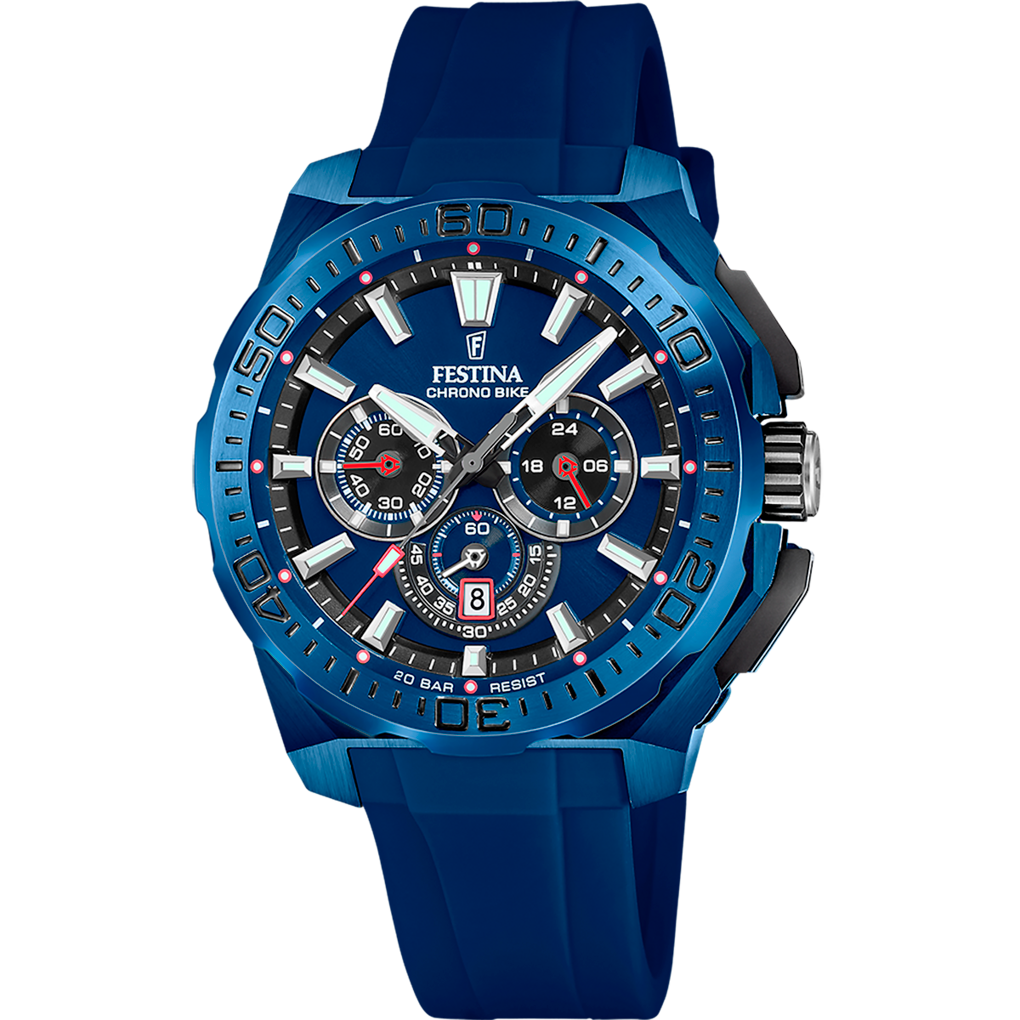 OROLOGIO DA UOMO FESTINA CHRONO BIKE EDIZIONE SPECIALE F20729/1 BLU CINTURINO IN ACCIAIO