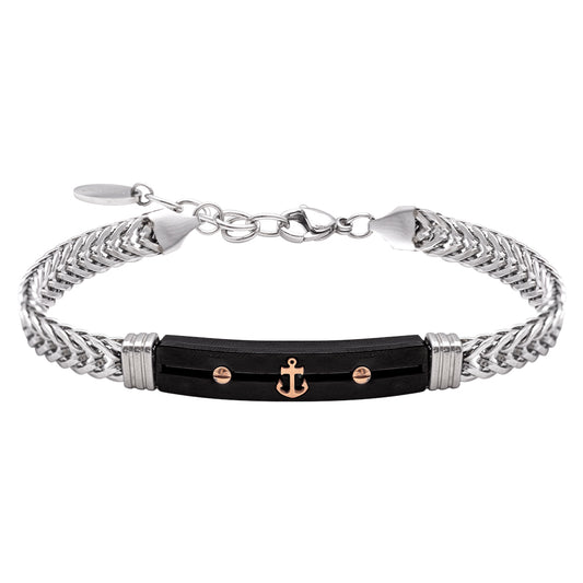 Bracciale acciaio Ancora