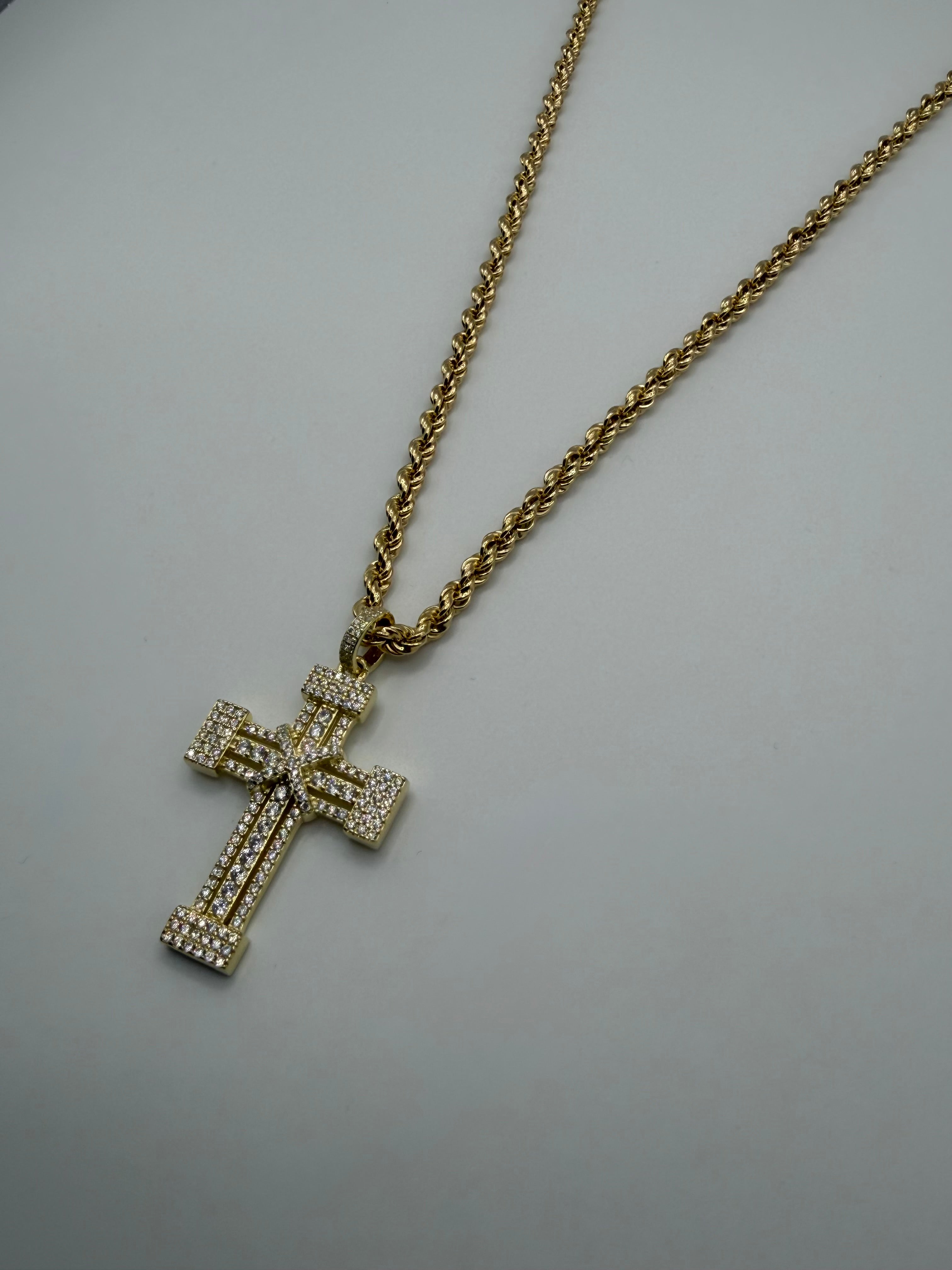 Collana in Argento925 pendente Croce