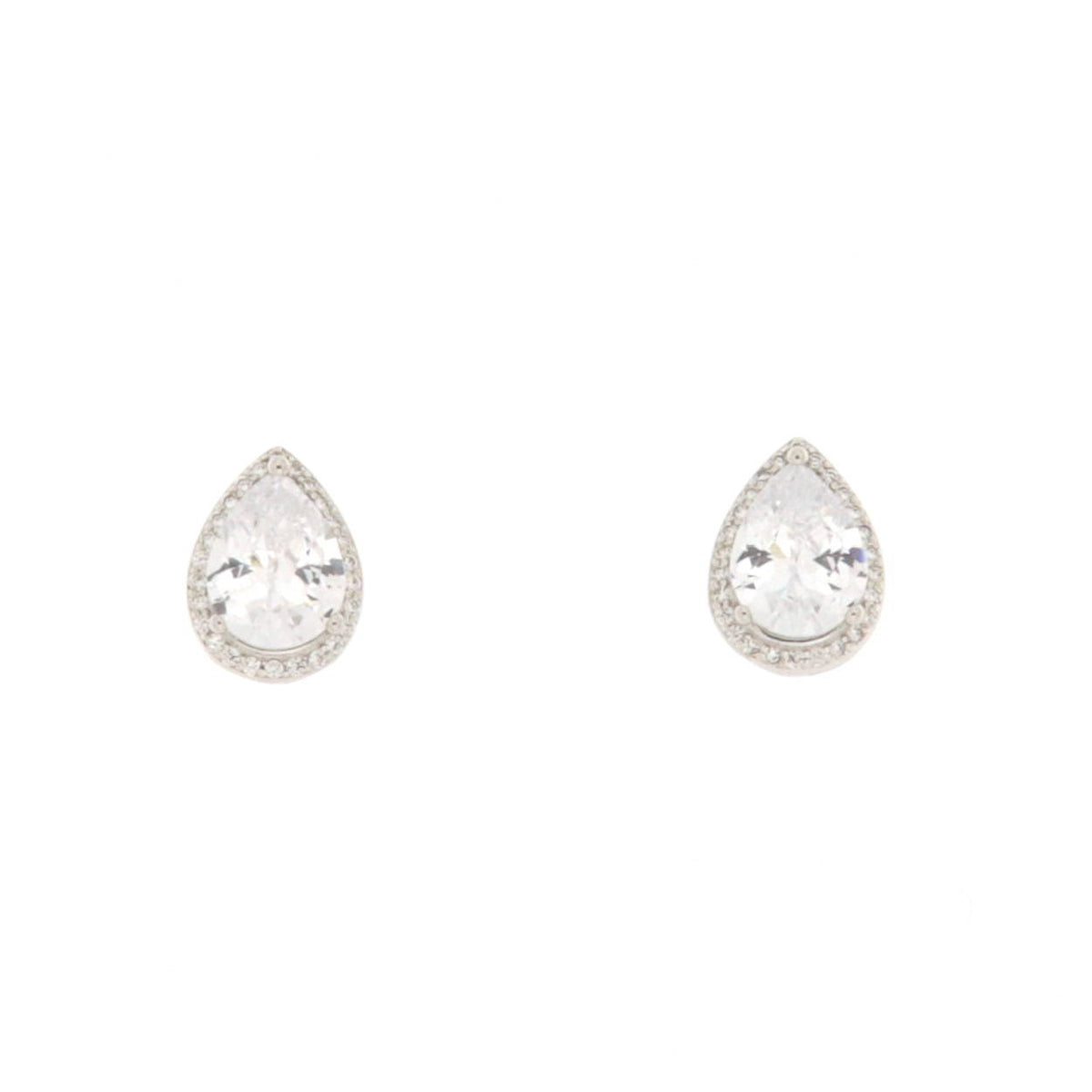 Orecchini in Argento Zirc. Bianco Alice