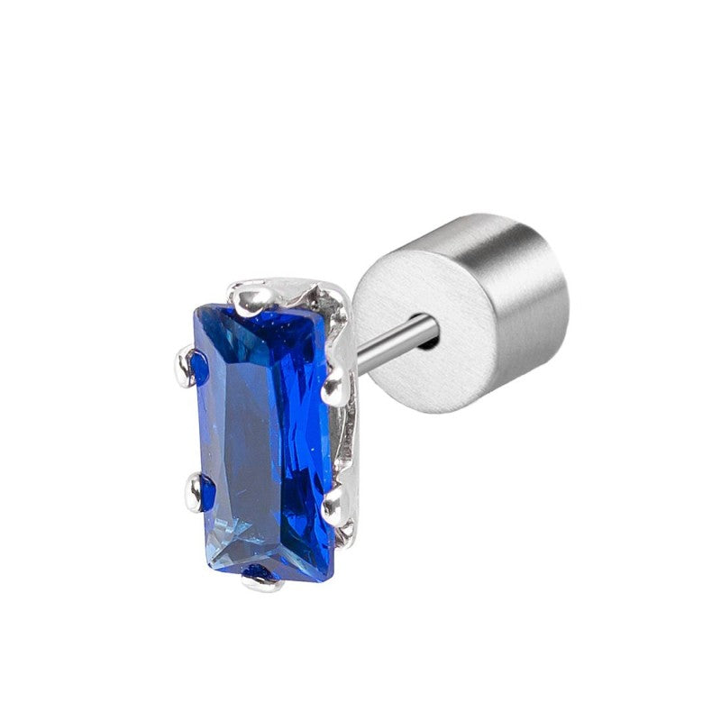 Marlù - Orecchino a lobo zircone baguette