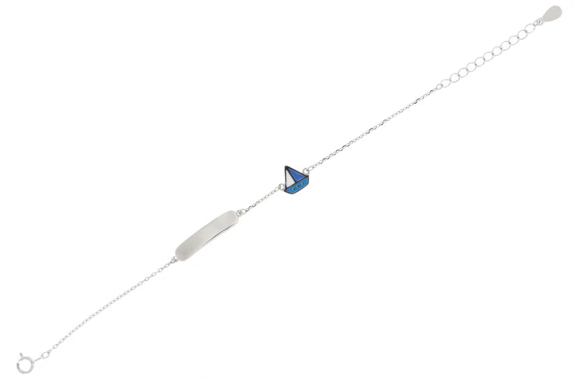 Le Meraviglie - Bracciale in Argento925 con charm Barca