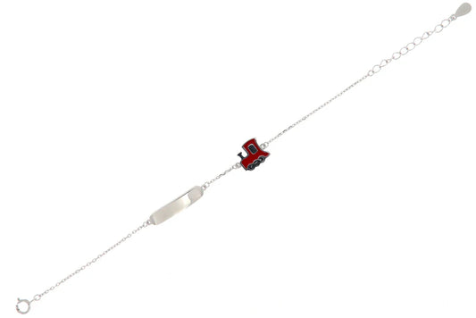 Bracciale in Argento925 con charm Treno