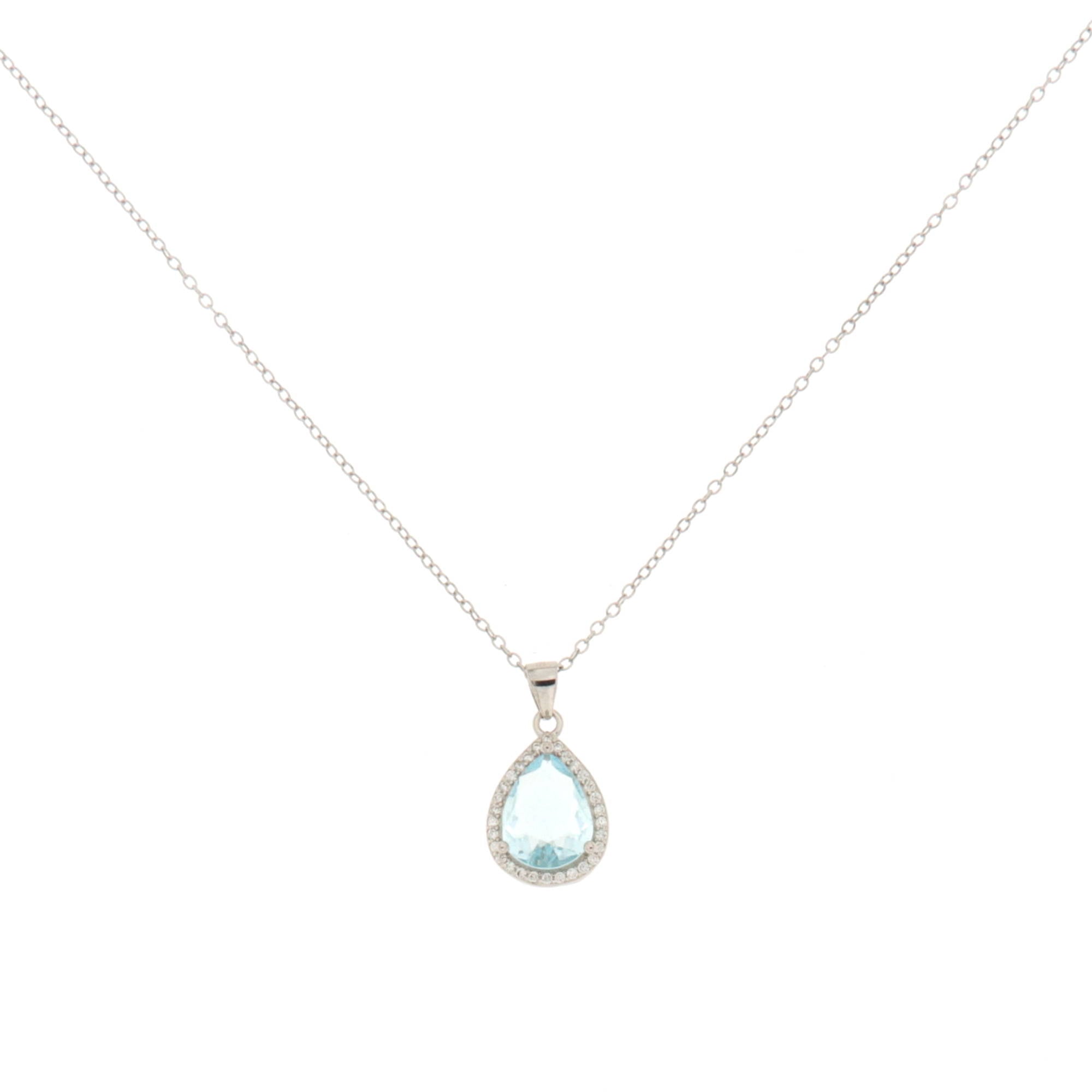 Le Meraviglie - Collana in Argento925 Acquamarina Alice