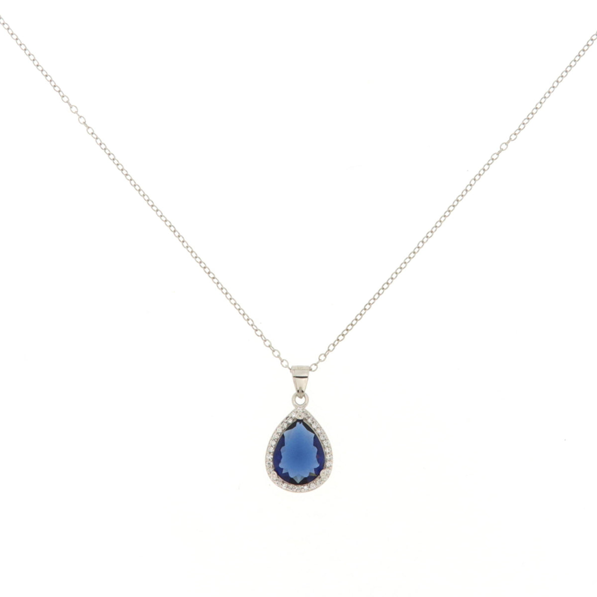 Collana in Argento925 Blu Zaffiro Alice