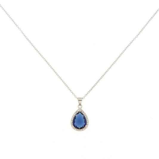 Collana in Argento925 Blu Zaffiro Alice