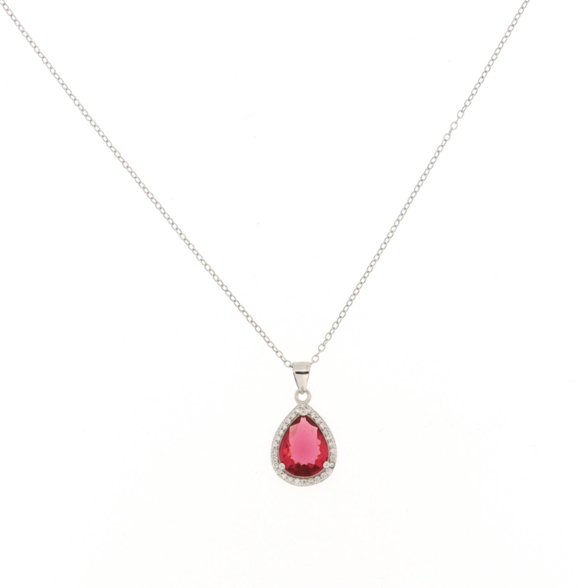 Le Meraviglie - Collana in Argento925 Rosso Rubino Alice