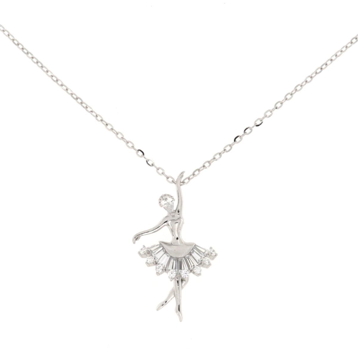 Collana in Argento925 con ciondolo Ballerina