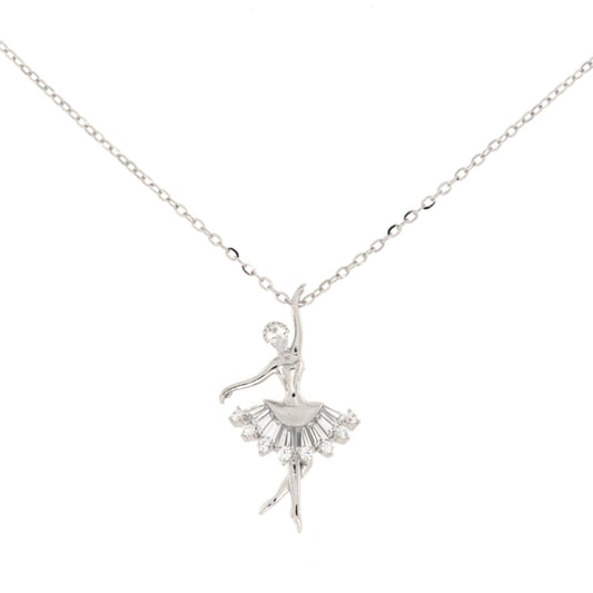 Collana in Argento925 con ciondolo Ballerina