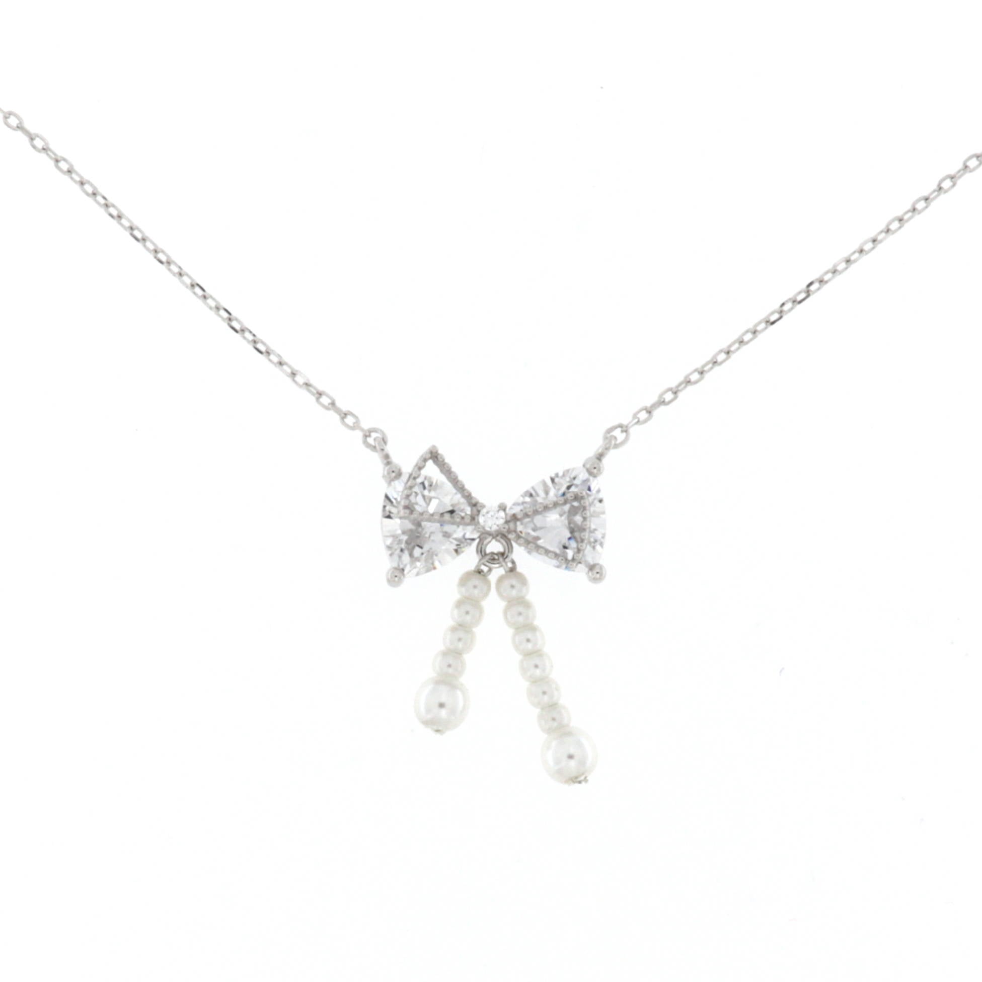 Le Meraviglie - Collana in Argento925 con ciondolo Fiocco