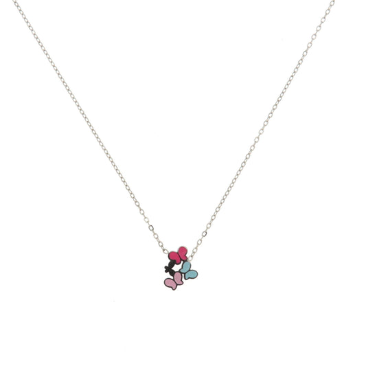 Collana in acciaio Farfalle