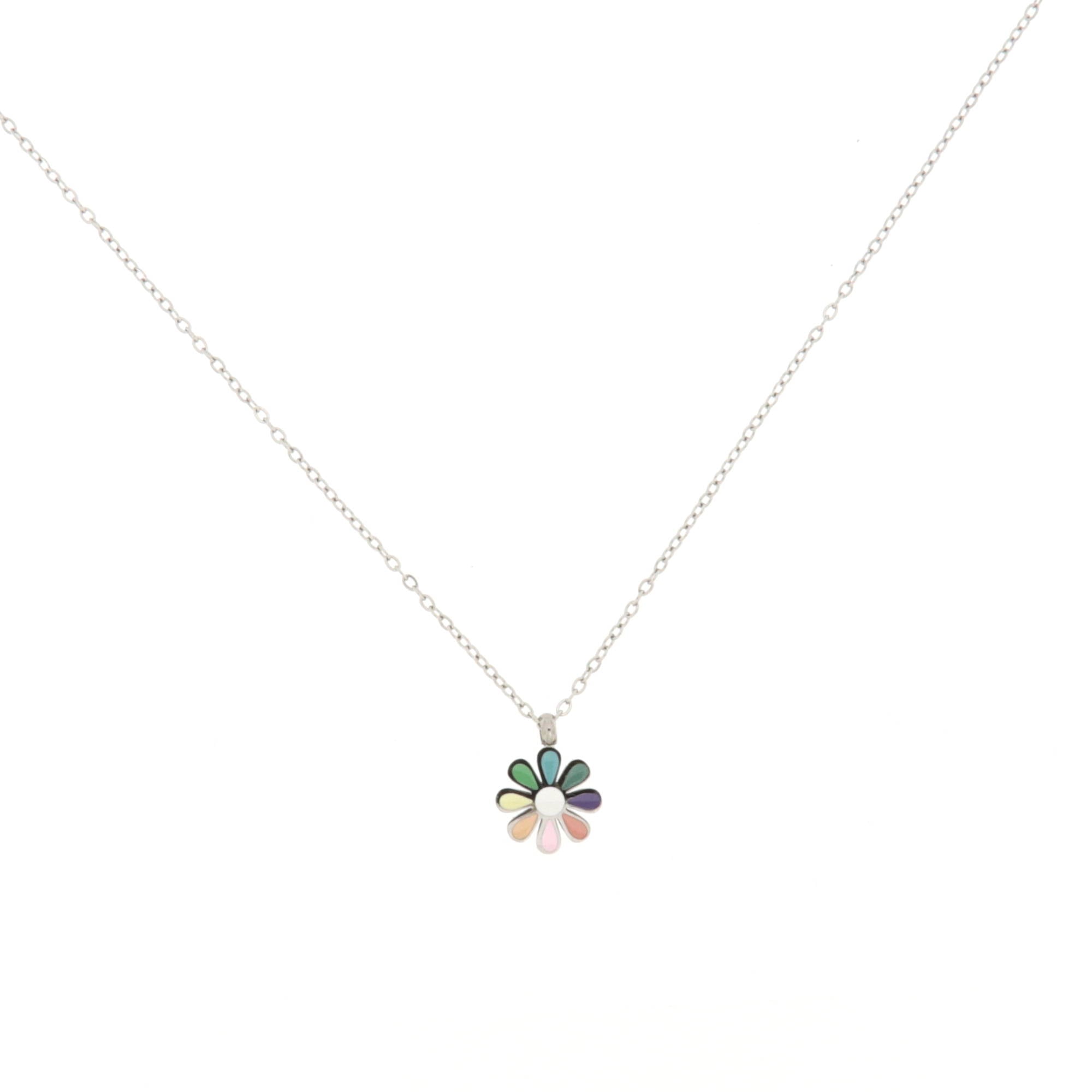 Le Meraviglie - Collana in acciaio Fiorellino