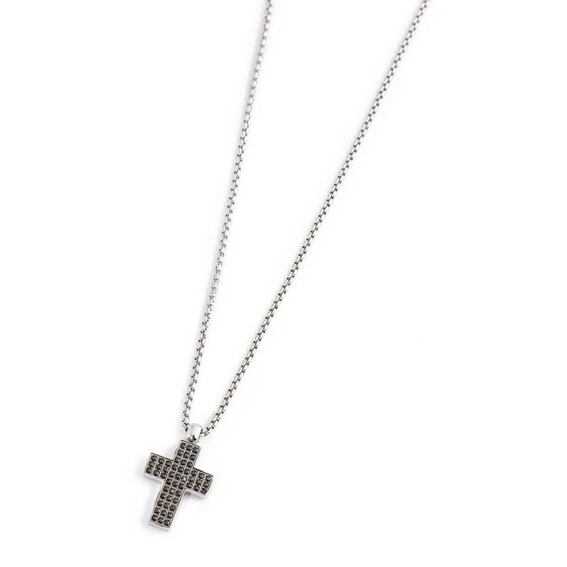 Marlù - Collana con croce pendente con zirconi