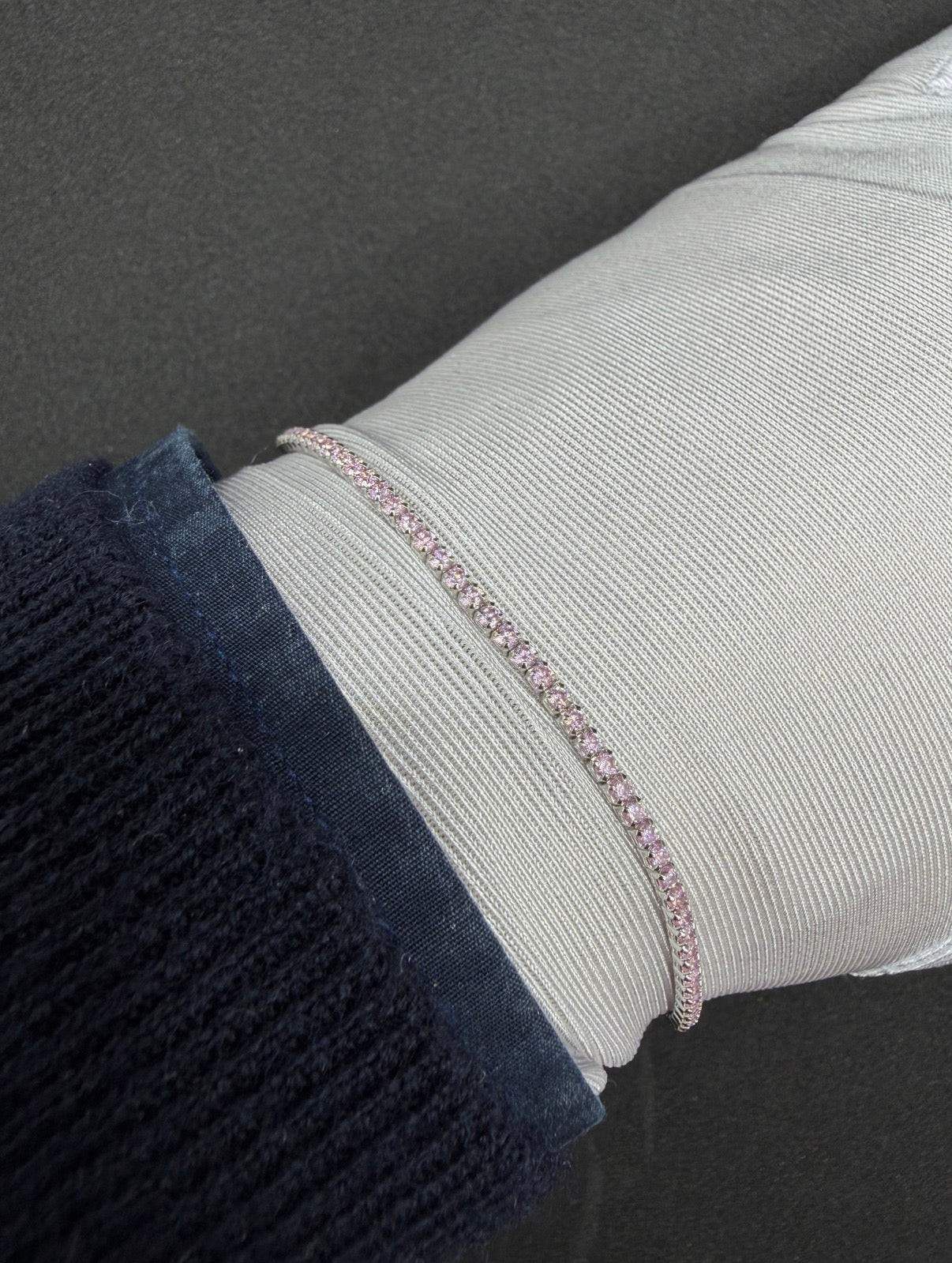 Tennis in Argento925 Rosa