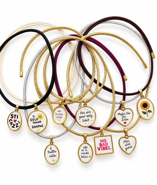 Choker magnetico con frasi