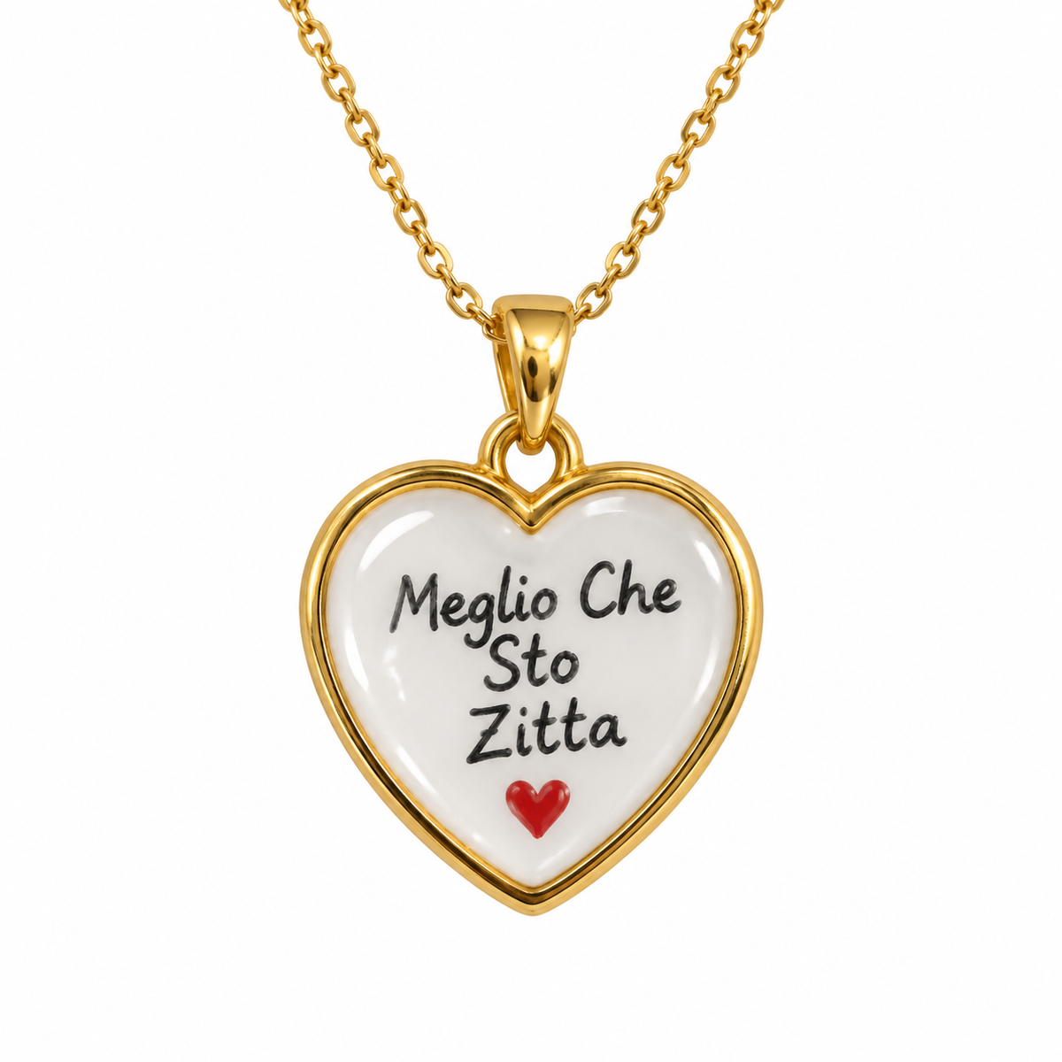 Collana in acciaio con frasi