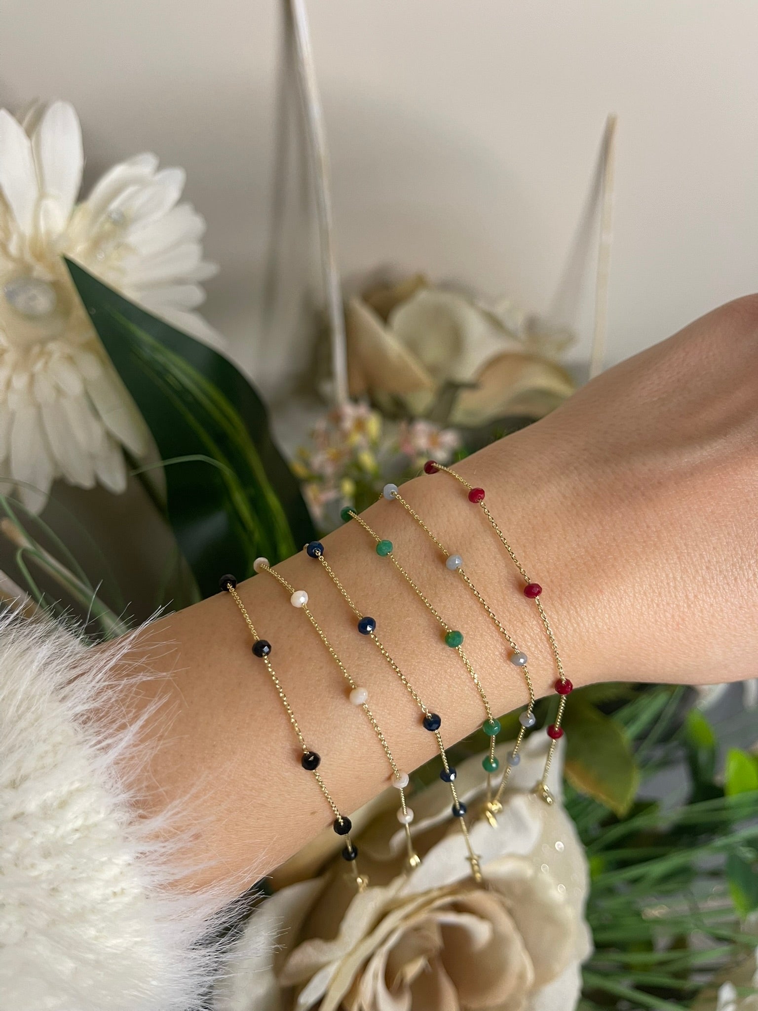 Alisia - Bracciali in argento 925 con cristalli colorati