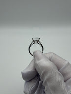 Anello in Argento925 con Zircone Quadrato