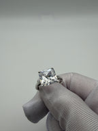 Anello in Argento925 con Zircone Quadrato