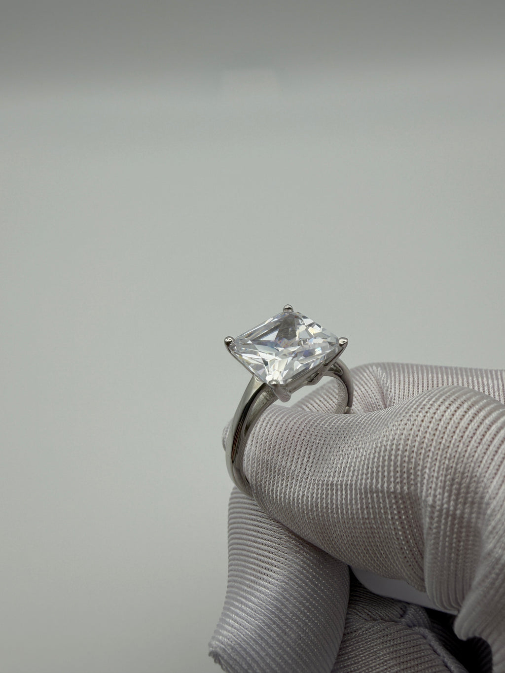Anello in Argento925 con Zircone Quadrato